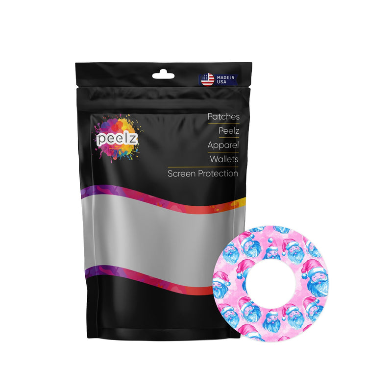 Peelz Santa Freestyle Libre 2 Patch Tape - Pump Peelz Patch Medical Tape White Smoke 12-Pack Libre 2 (Set of 12 Patches),4-Pack Libre 2 (Set of 4 Patches),1-Single (1 Single Patch)