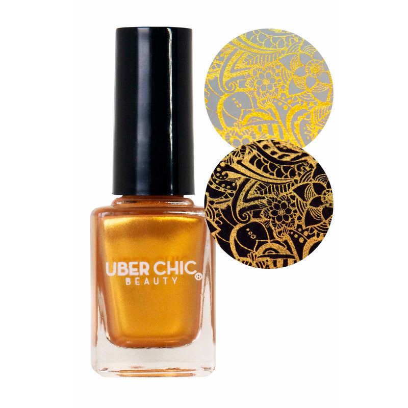 UberChic Beauty Satin Brass - Stamping Polish Stamping Polish Dark Khaki