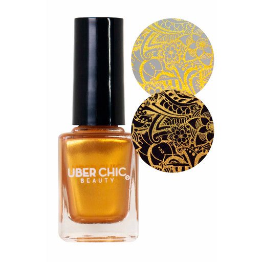 UberChic Beauty Satin Brass - Stamping Polish Stamping Polish Dark Khaki