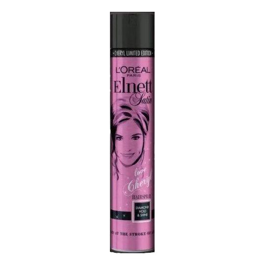 Elnett L'Oreal Elnett Satin Cheryl Limited Edition Diamond Hold & Shine Hair Spray 400Ml Hair Spray Rosy Brown