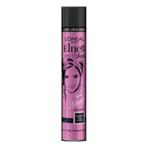 Elnett L'Oreal Elnett Satin Cheryl Limited Edition Diamond Hold & Shine Hair Spray 400Ml Hair Spray Rosy Brown