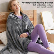 SmartPursue™ USB Electric Heated Throw Blanket Wearable Heated Blanket Dim Gray