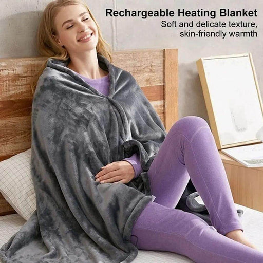 SmartPursue™ USB Electric Heated Throw Blanket Wearable Heated Blanket Dim Gray