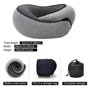 SmartPursue™ Travel neck pillow sleeping pillow Neck Pillows White Smoke Light Gray,Gray,Black,Pink,Navy Blue