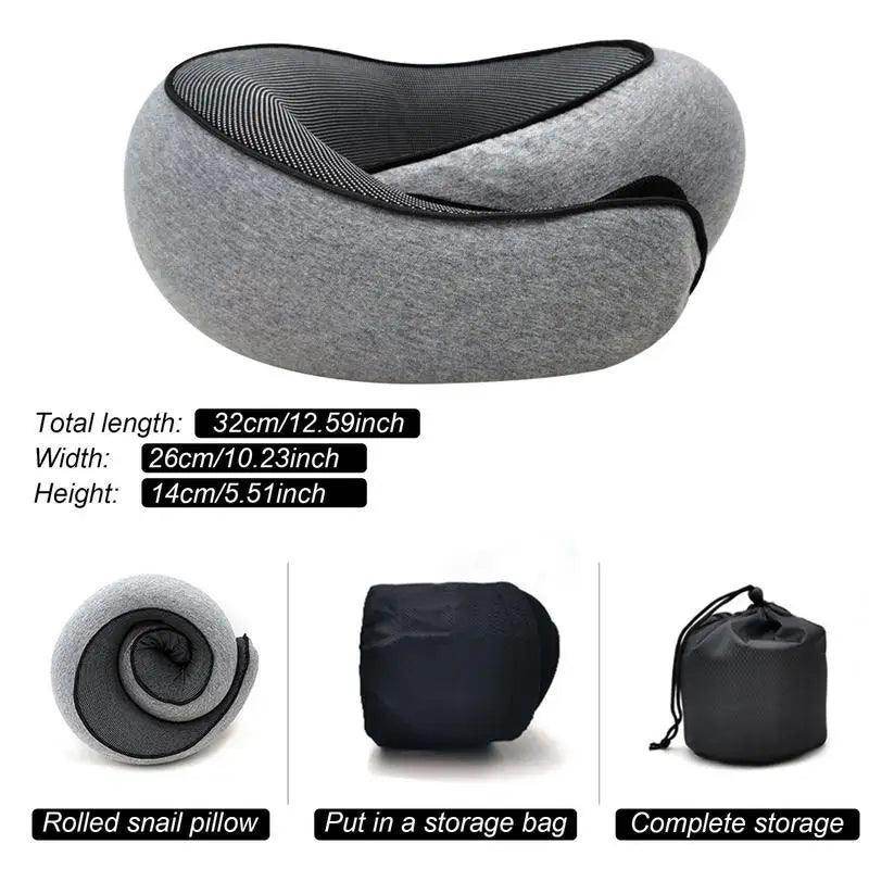 SmartPursue™ Travel neck pillow sleeping pillow Neck Pillows White Smoke Light Gray,Gray,Black,Pink,Navy Blue