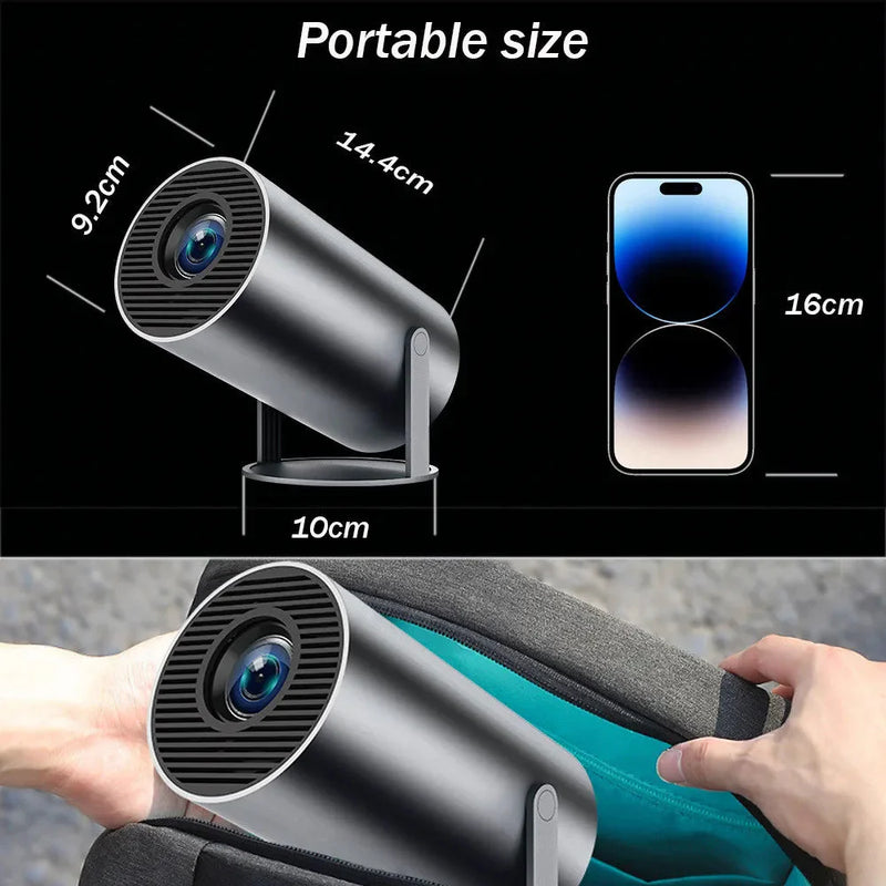 SmartPursue™ Portable 4K Projector - Home Cinema Outdoor Projetor Video Projector Black Gray / US,Gray / EU,Gray / UK,White / US,White / EU,White / UK