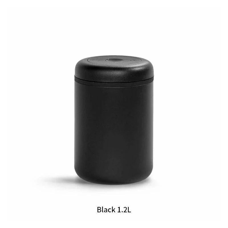 SmartPursue™ Fellow Atmos Airtight Coffee Bean Storage Jar Tank Kitchen Utensils Dark Slate Gray Black 1.2L