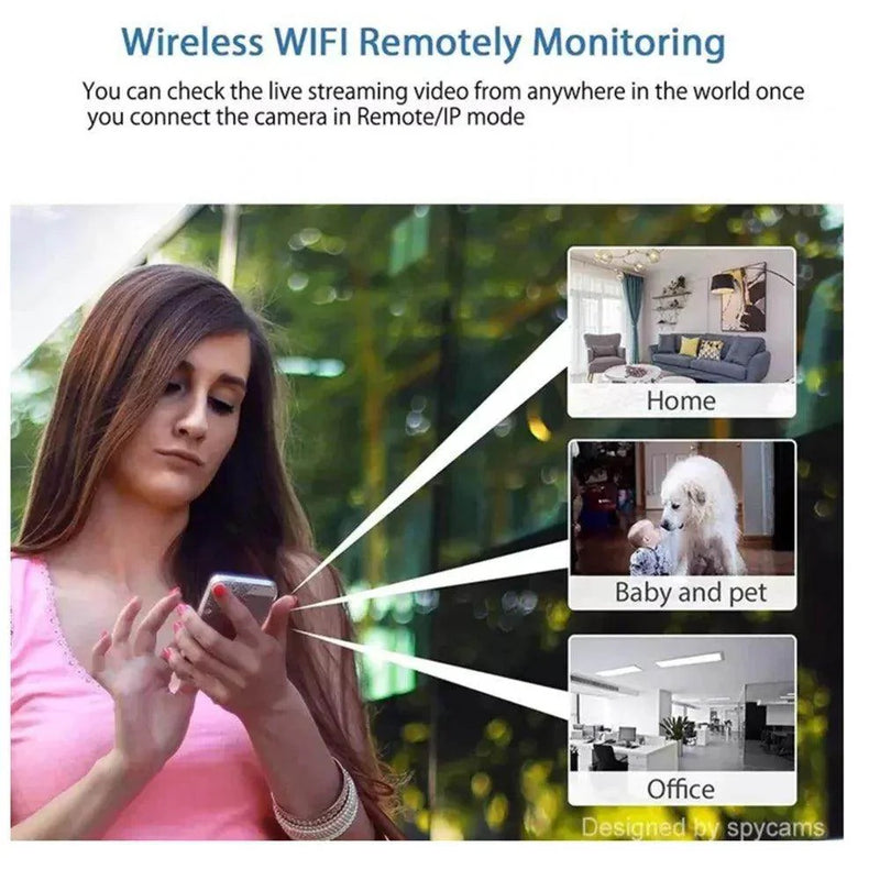 SmartPursue™ Mini Camera WiFi Night Vision Audio Video Recorder Spy Cam A9 Mini Camera White Smoke A / only camera,A / with 16G card,A / with 64G card,Black HD / only camera,White HD / Only Camera,White HD / With 32G Card,White HD / With 64G Card,Black HD / with 64G card