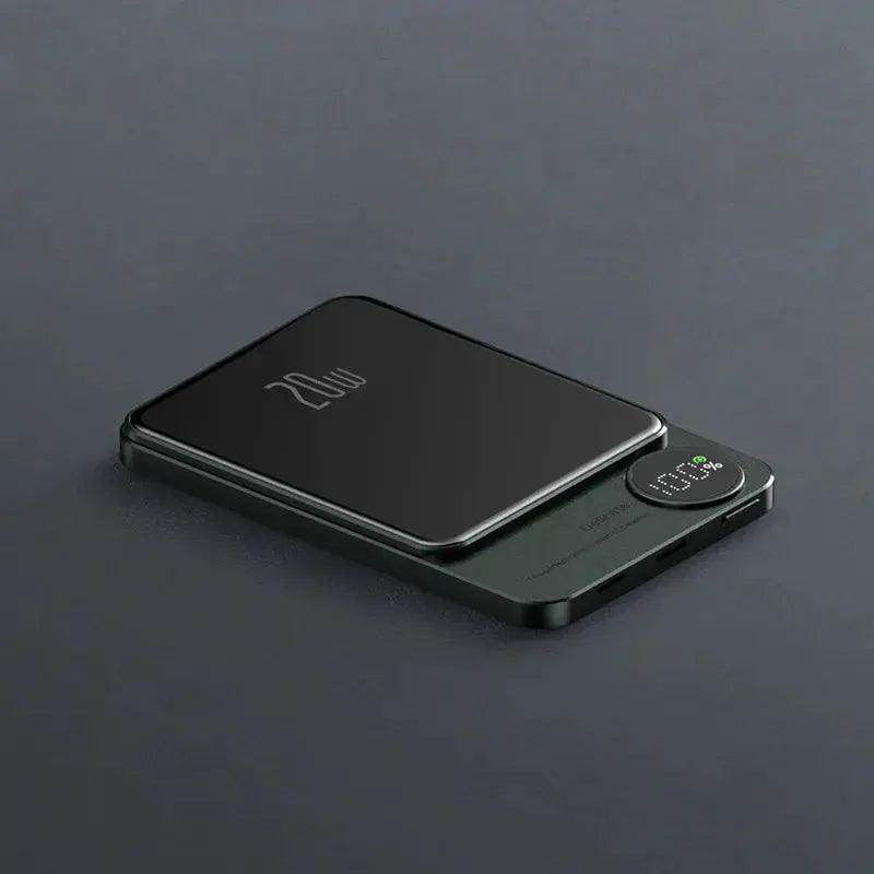 SmartPursue™ PowerHub ChargeMate wireless charger MagSafe Power Bank for iphone wireless power bank Dark Slate Gray Green / 5000mAh,Green / 10000mAh
