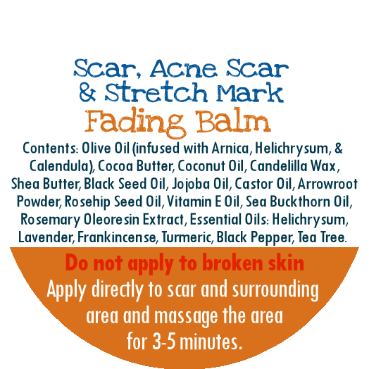 By Robin Creations Scar Fading Balm & Acne Healing Oil Set for Face & Body Skin Care White Smoke 2oz Tin + Roll-on,4oz Tin + Roll-on,8oz Glass Jar + Roll-on