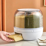 SmartPursue™ 360° Rotatable Grain Dispenser Grain Dispenser Dark Salmon WHITE