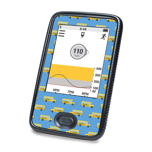 Peelz School Bus Designed for DEXCOM G6 Touchscreen Receiver Peelz/Stickers White Smoke