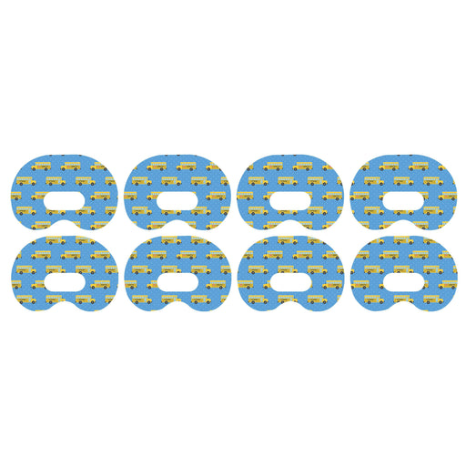 Peelz School Bus Medtronic Guardian Connect Patch Tape - Pump Peelz Patch Medical Tape White Smoke 4-Pack Medtronic CGM Tape