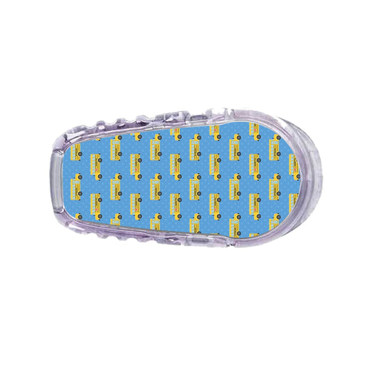 Peelz School Bus Sticker Designed for the DEXCOM Transmitter Peelz/Stickers White Smoke G6