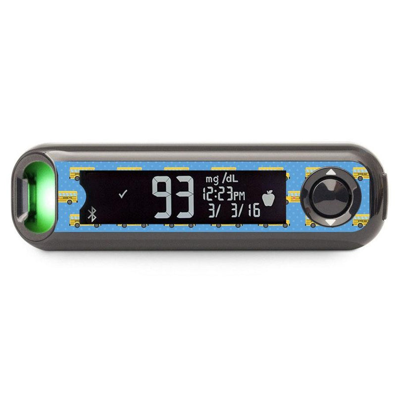 Peelz School Bus for Bayer Contour© Next One Glucometer Peelz/Stickers Black