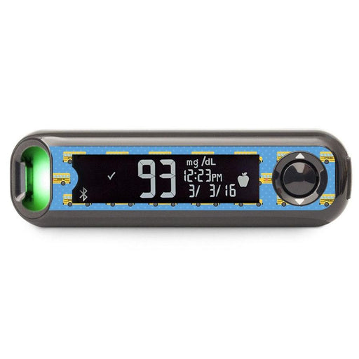 Peelz School Bus for Bayer Contour© Next One Glucometer Peelz/Stickers Black
