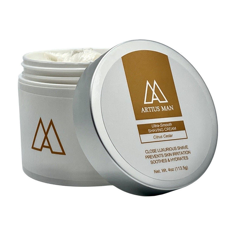 Artius Man Citrus Cedar Shaving Cream Gray 4oz