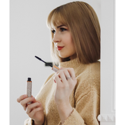 EpiLynx Mega Volume Vegan Mascara Black and Blue – Smudge-Proof with Handmade Diamond Case Light Gray Blue,Black