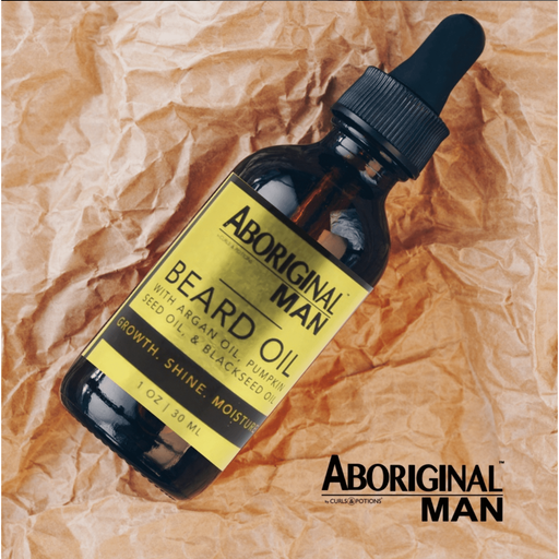 Curls & Potions Aboriginal Man Beard Oil Conditioner Dark Khaki