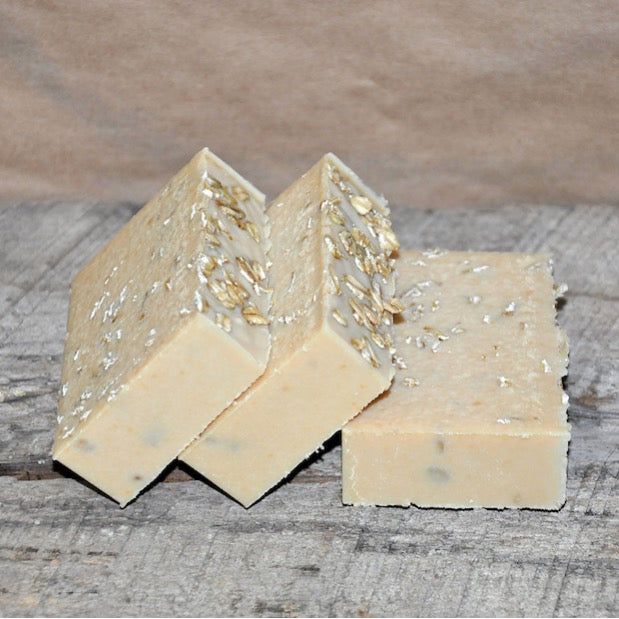 Soaplandia Soap Store Goat Milk & Oatmeal Bar Soap, Unscented Dark Gray