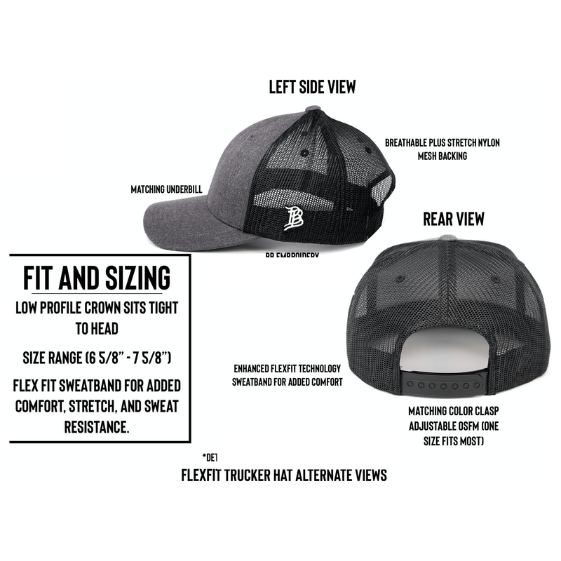 Artius Man Artius Man Flexfit Trucker Snapback - Black Dark Slate Gray