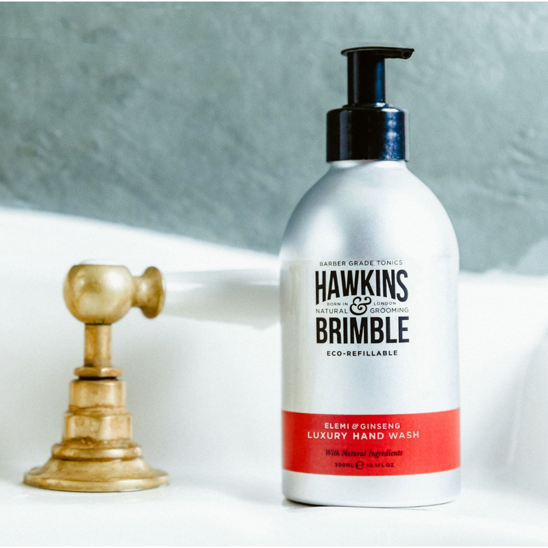 Hawkins & Brimble COM Luxury Hand Wash Eco-Refillable 10.1 fl oz Light Gray