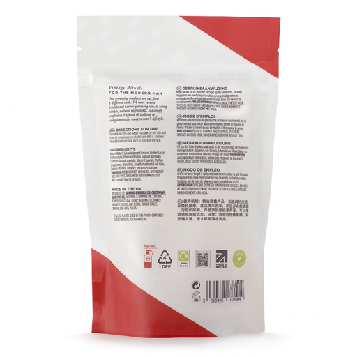Hawkins & Brimble COM Energising Body Wash Refill Pouch 10.1 fl oz Showering Light Gray