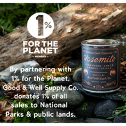 Good & Well Supply Co Denali National Park Candle Candles Black Half Pint / 8oz / Cotton Wick,Pint / 14oz / Cotton Wick