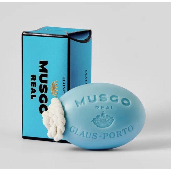 Claus Porto Claus Porto Musgo Real Soap-On-A-Rope Alto Mar Scent - 6.7 oz Bath Soap Steel Blue