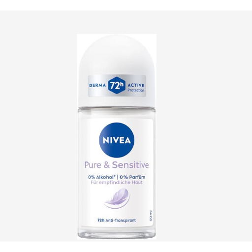 Nivea Nivea Pure & Sensitive 47H  Anti-Transpirant 50 ml Anti-Perspirant White Smoke