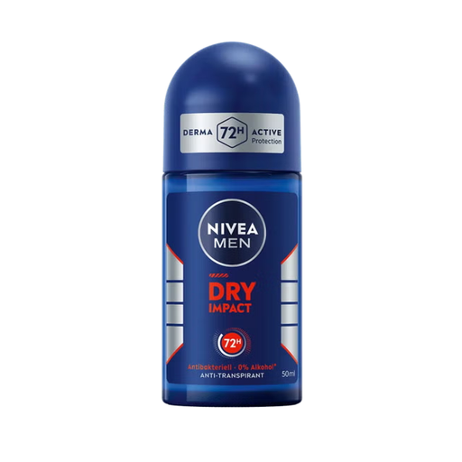 Nivea Nivea Men Dry Impact Anti-Perspirant Roll-On 72h Extreme Protection 50ml Deodorant & Anti-Perspirant Midnight Blue
