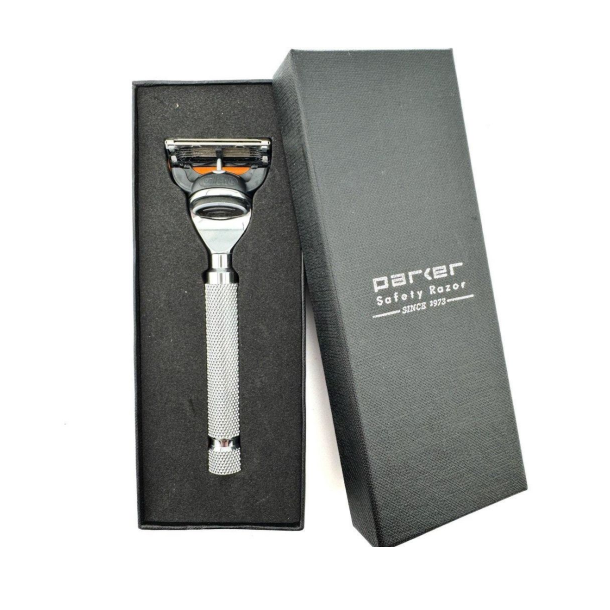 Parker Parker Safety Razor Chrome CHRFUS Safety Razor White Smoke