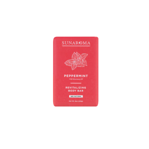 Sunaroma Sunaroma Peppermint Oil And Rosemary Body Bar Soap, 8 Oz Bar Soap Tomato