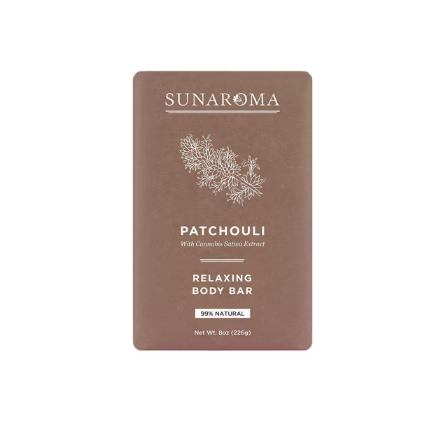 Sunaroma Sunaroma Patchouli Oil Relaxing Body Bar Soap - 8 Oz Bar Soap Dim Gray