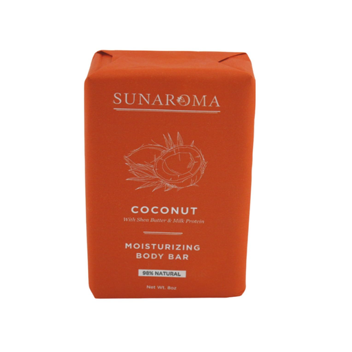 Sunaroma Sunaroma Organic Coconut Oil Body Bar Soap - 8 Oz Health & Beauty Firebrick