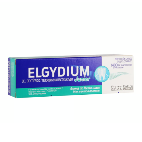 Elgydium Elgydium Junior Mild Mint Toothpaste Gel 7-12 Years 50ml Toothpaste White Smoke