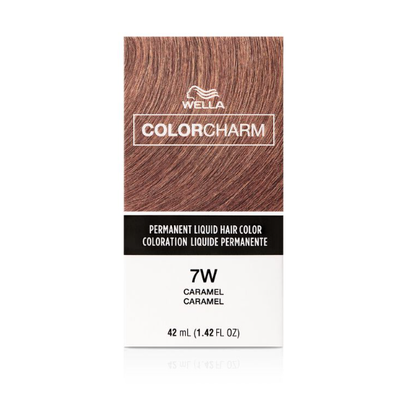 Pasteur Pharmacy Wella Color Charm Caramel 7W Permanent Liquid Color 42ml White Smoke