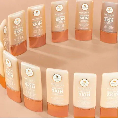 Profusion Cosmetics Feel Good Skin | Hydrating Skin Perfector Face Tan Fair 1,Fair 3,Light 1,Light 3,Medium 1,Medium 3,Medium 5,Tan 1,Tan 3,Tan 5,Deep 1,Deep 3