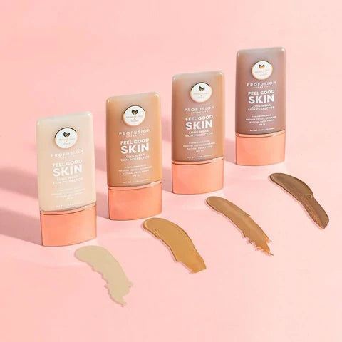 Profusion Cosmetics Feel Good Skin | Hydrating Skin Perfector Face Pink Fair 1,Fair 3,Light 1,Light 3,Medium 1,Medium 3,Medium 5,Tan 1,Tan 3,Tan 5,Deep 1,Deep 3
