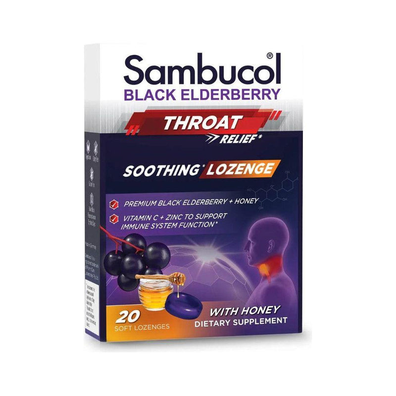 Nature's Way Nature's Way Sambucol Black Elderberry Pastilles With Honey 20ct Dietary Supplements Dark Slate Gray
