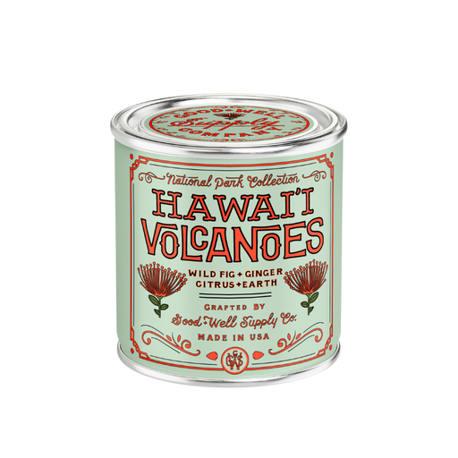 Good & Well Supply Co Hawai'i Volcanoes National Park Candle Candles White Smoke Half Pint / 8oz / Cotton Wick,Pint / 14oz / Cotton Wick