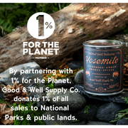 Good & Well Supply Co Petrified Forest National Park Candle Candles Black Half Pint / 8oz / Cotton Wick,Pint / 14oz / Cotton Wick