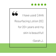 DCL Skincare AHA Resurfacing Lotion 20 Bottle White Smoke