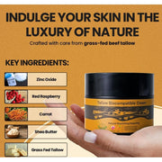 WhollyKaw WhollyKaw Tallow Biocompatible Nourishing Cream 3.52 oz Face Cream Goldenrod