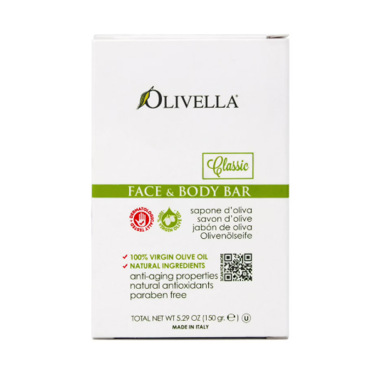 Olivella Olivella Virgin Olive Oil Face And Body Bar Soap, Verbena 5.29 Oz Bar Soap Lavender