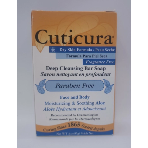 Cuticura Soap Cuticura Soap Dry Medicated Bar 3oz Bar Soap Dark Gray