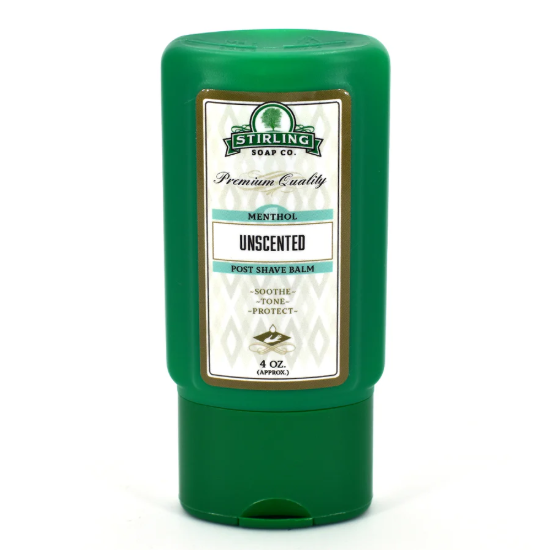 Stirling Soap Co Stirling Soap Co. Menthol Unscented Post Shave Balm 4 Oz Post Shave Balm White Smoke