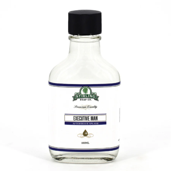 Stirling Soap Co Stirling Soap Co. Executive Man Shaving Collection Shaving Set White Smoke Aftershave Splash 100ML