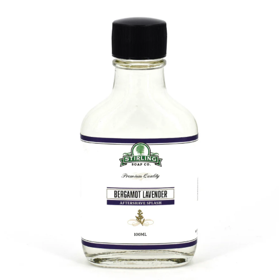 0 Stirling Soap Co - Bergamot Lavender Aftershave Splash 100ML Aftershave White Smoke