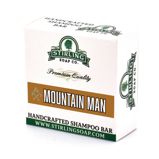 Stirling Soap Co Stirling Soap Co. Mountain Man Shampoo Bar 3.8 Oz Shampoo Bar White Smoke